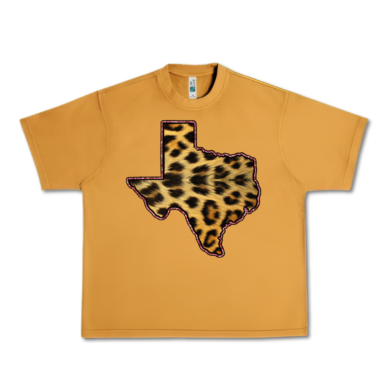 Western Texas Map Leopard Pattern Urban Heavy Tee by Bettercallsaul | Teevron