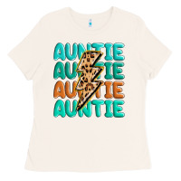Bone auntıe with lightning bolt Ladies Tee - MaliasSmallBusiness