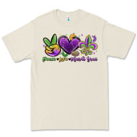 Bone peace love mardi gras Premium Tee - MaliasSmallBusiness