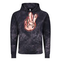 Cloud Black Floral Argyle Peace Sign Vintage Hoodie - Jasminsmagicworld