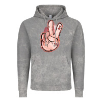 Cloud Rock Floral Argyle Peace Sign Vintage Hoodie - Jasminsmagicworld