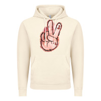 Vintage Artic Floral Argyle Peace Sign Vintage Hoodie - Jasminsmagicworld