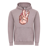 Vintage Zinc Floral Argyle Peace Sign Vintage Hoodie - Jasminsmagicworld