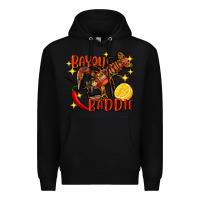 Black Crawfish bayou baddie Premium Hoodie - FaDigitalArtStudio