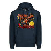 Navy Crawfish bayou baddie Premium Hoodie - FaDigitalArtStudio
