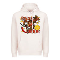 Pale Pink Crawfish bayou baddie Premium Hoodie - FaDigitalArtStudio