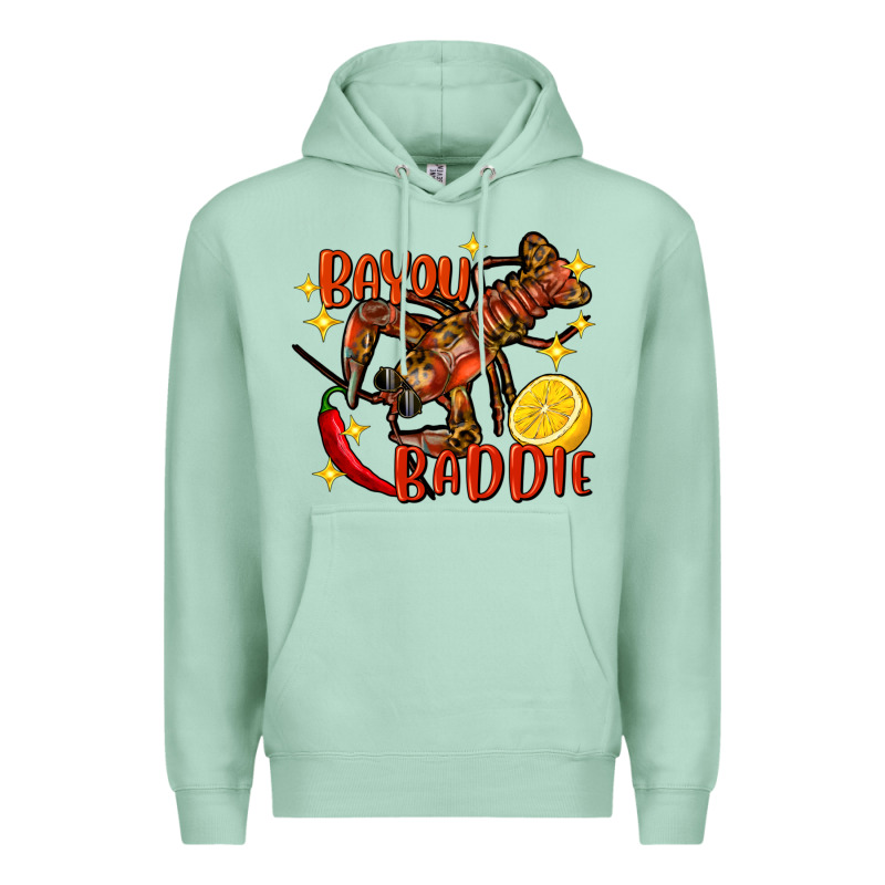 Crawfish Bayou Baddie Premium Hoodie by FaDigitalArtStudio | Teevron