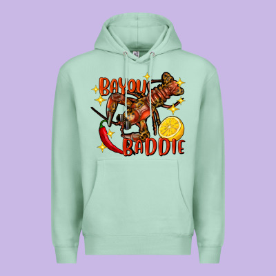 Crawfish Bayou Baddie Premium Hoodie Designed By Fadigitalartstudio