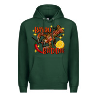 Sports Green Crawfish bayou baddie Premium Hoodie - FaDigitalArtStudio