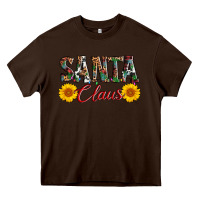 Chocolate Brown santa claus Heavy Core Tee - AdoDesignShop