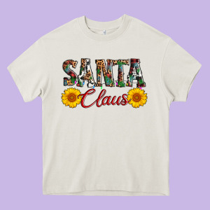 Santa Claus Heavy Core Tee Designed By Adodesignshop