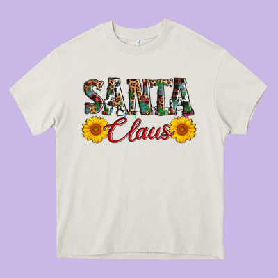 Santa Claus Heavy Core Tee Designed By Adodesignshop