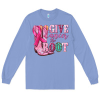 Colony Blue give cancer the boot Long Sleeve Tee - NancyCooperArtShop