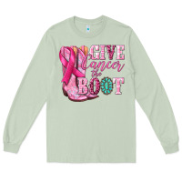 Matcha give cancer the boot Long Sleeve Tee - NancyCooperArtShop