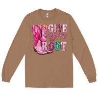 Toasted Coconut give cancer the boot Long Sleeve Tee - NancyCooperArtShop