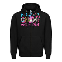 Black be kind gnome matter what Zipper Hoodie - OliviaCreatesArt
