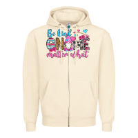 Sandshell be kind gnome matter what Zipper Hoodie - OliviaCreatesArt