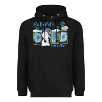 Black Baby It's Cold Outside Heavyweight Hoodie - FaDigitalArtStudio