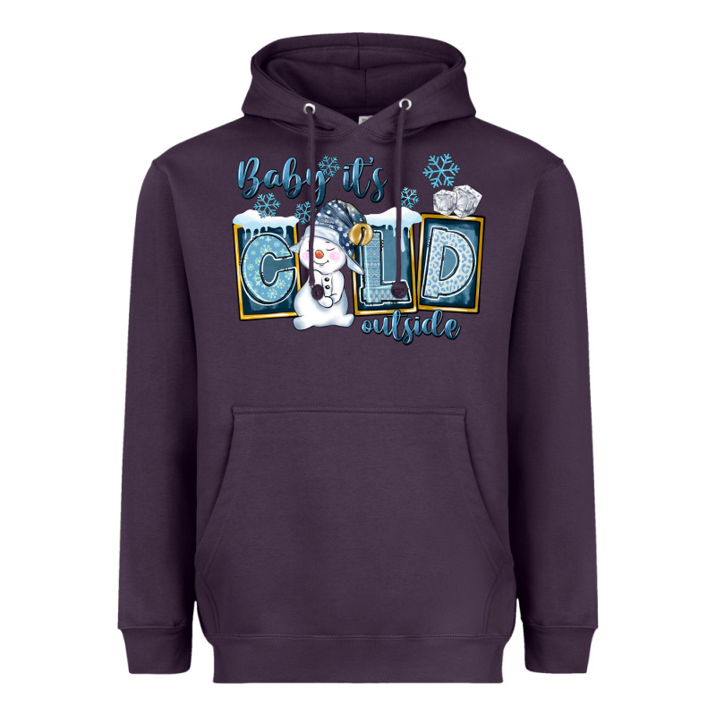 Baby It's Cold Outside Heavyweight Hoodie by FaDigitalArtStudio | Teevron