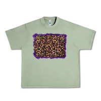 Oil Green mardi gras leopard background Urban Heavy Tee - RanaPortraitStore