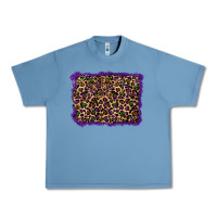 Pebble Blue mardi gras leopard background Urban Heavy Tee - RanaPortraitStore