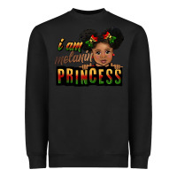 Black i am melanin princess black peekaboo Heavyweight Sweatshirt - CowGirlArtShop