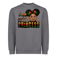 Storm i am melanin princess black peekaboo Heavyweight Sweatshirt - CowGirlArtShop