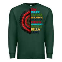 Sports Green hispanic heritage month hand fan Premium Sweatshirt - BundleAndBundleShop