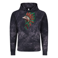 Cloud Black american flag indian headdress Vintage Hoodie - BarkalooDesign