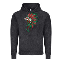 Vintage Black american flag indian headdress Vintage Hoodie - BarkalooDesign