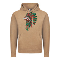 Vintage Coffee american flag indian headdress Vintage Hoodie - BarkalooDesign