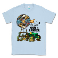 Dusty Blue So God Made a Farmer Classic Tee - JahusDesignShop
