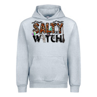 Heather Grey salty witch Urban Hoodie - CowhideDigitalArt