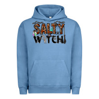 Pigment Pebble Blue salty witch Urban Hoodie - CowhideDigitalArt
