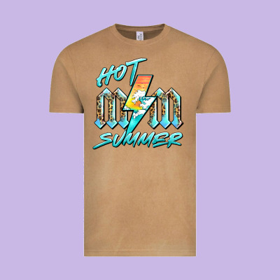 Hot Mom Summer Vintage Tee Designed By Barkaloodesign