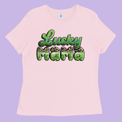Lucky Mama Ladies Tee Designed By Maliassmallbusiness