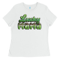 White lucky mama Ladies Tee - MaliasSmallBusiness