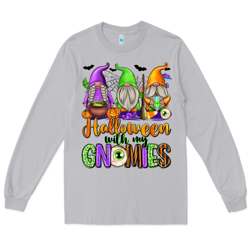 Halloween With My Gnomes Long Sleeve Tee by texasbilliewilder | Teevron