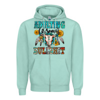 Seafoam adulting is some bullshit Zipper Hoodie - OliviaCreatesArt