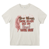 Cream your wings were ready but my heart was not Heavy Core Tee - MaliasSmallBusiness