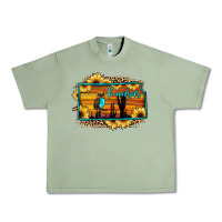 Oil Green kansas owl sunset sunflower map Urban Heavy Tee - JahusDesignShop