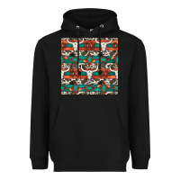 Black native american aztec seamless pattern 3 Heavyweight Hoodie - BundleAndBundleShop