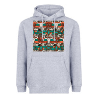 Heather Grey native american aztec seamless pattern 3 Heavyweight Hoodie - BundleAndBundleShop