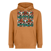 Meerkat native american aztec seamless pattern 3 Heavyweight Hoodie - BundleAndBundleShop