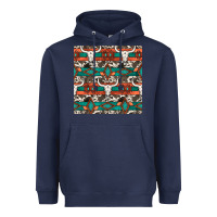 Navy native american aztec seamless pattern 3 Heavyweight Hoodie - BundleAndBundleShop