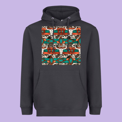 Native American Aztec Seamless Pattern 3 Heavyweight Hoodie Designed By Bundleandbundleshop