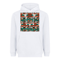 White native american aztec seamless pattern 3 Heavyweight Hoodie - BundleAndBundleShop