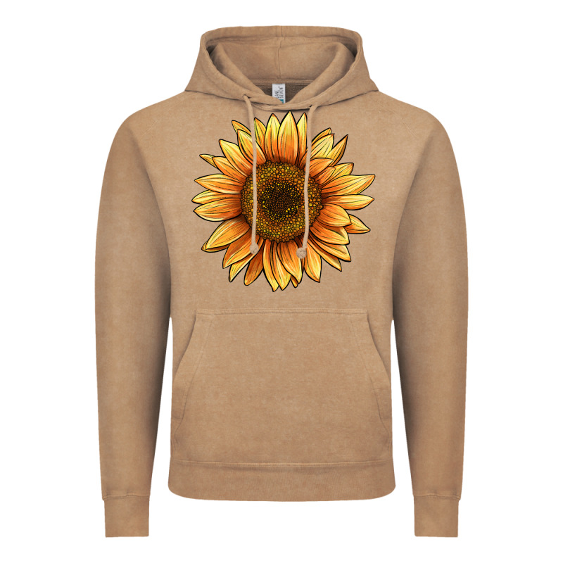 Sunflower Vintage Hoodie by BarkalooDesign | Teevron