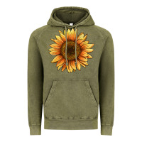 Vintage Olive sunflower Vintage Hoodie - BarkalooDesign