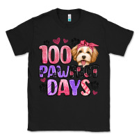 Black 100 pawfect days Classic Tee - Artiststas
